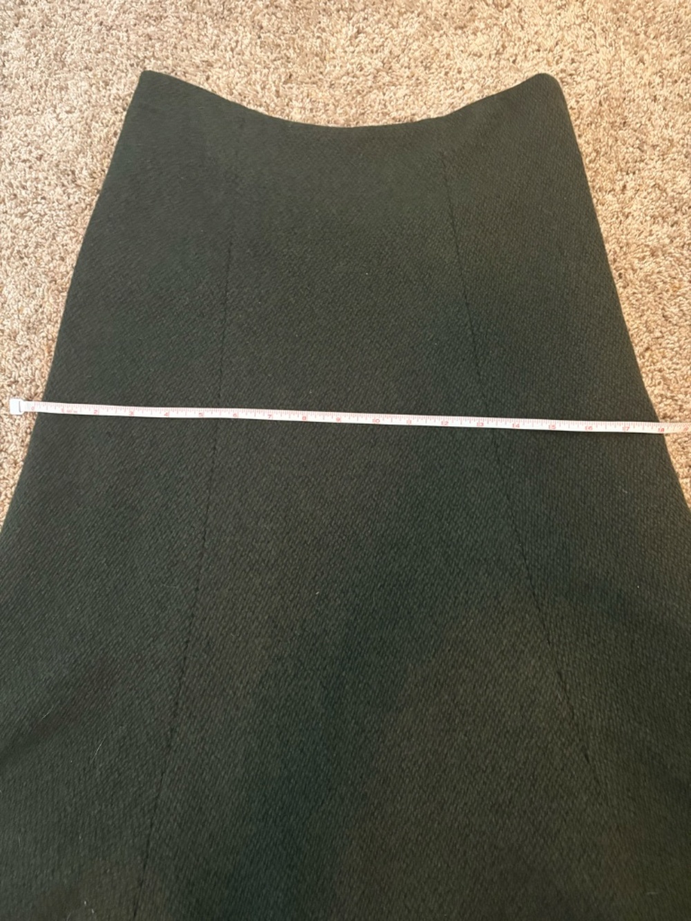 Ralph Lauren wool green skirt size 4, High Waisted fit - Picture 5 of 15